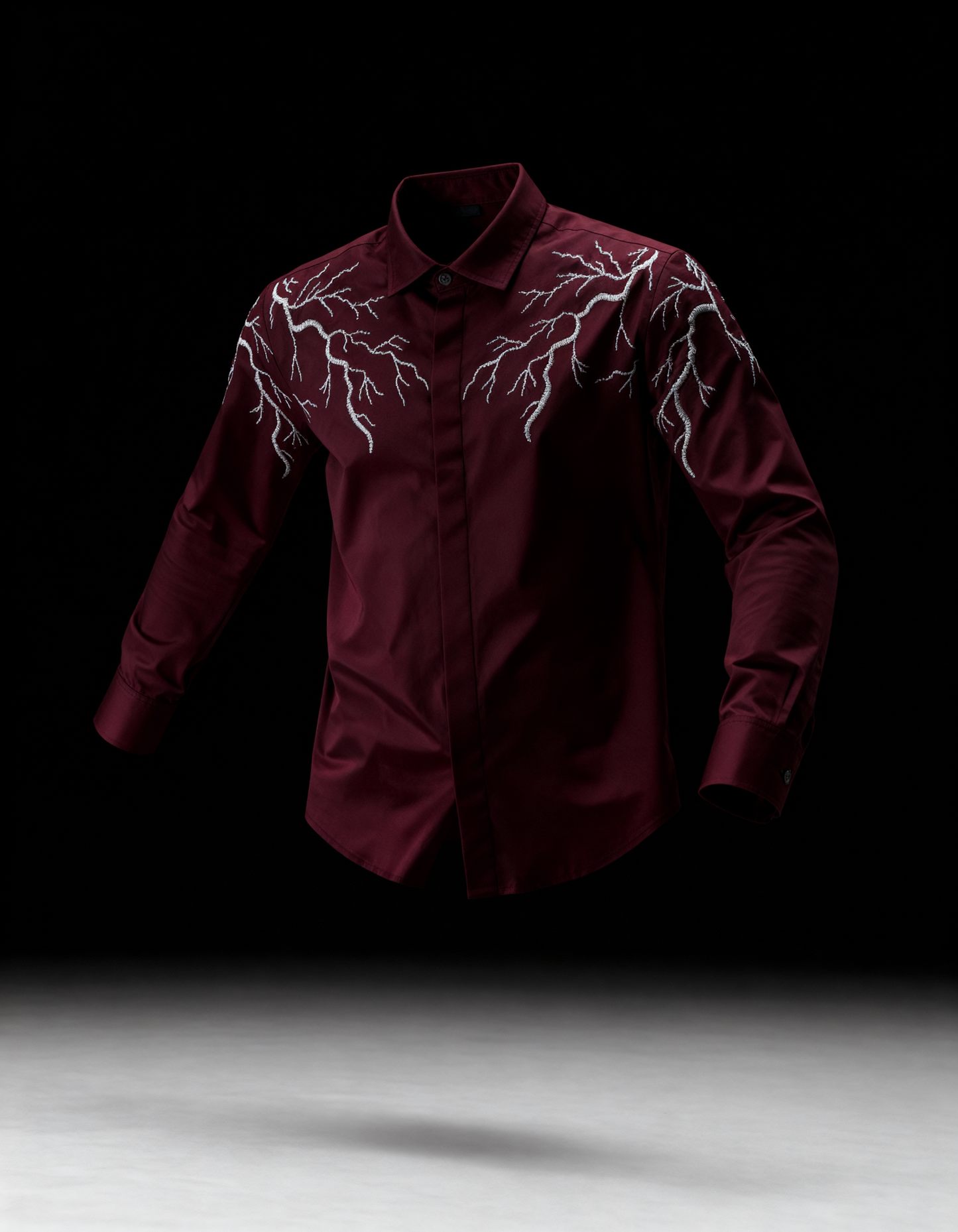 The Stormline – Handcrafted Embroidered Shirt