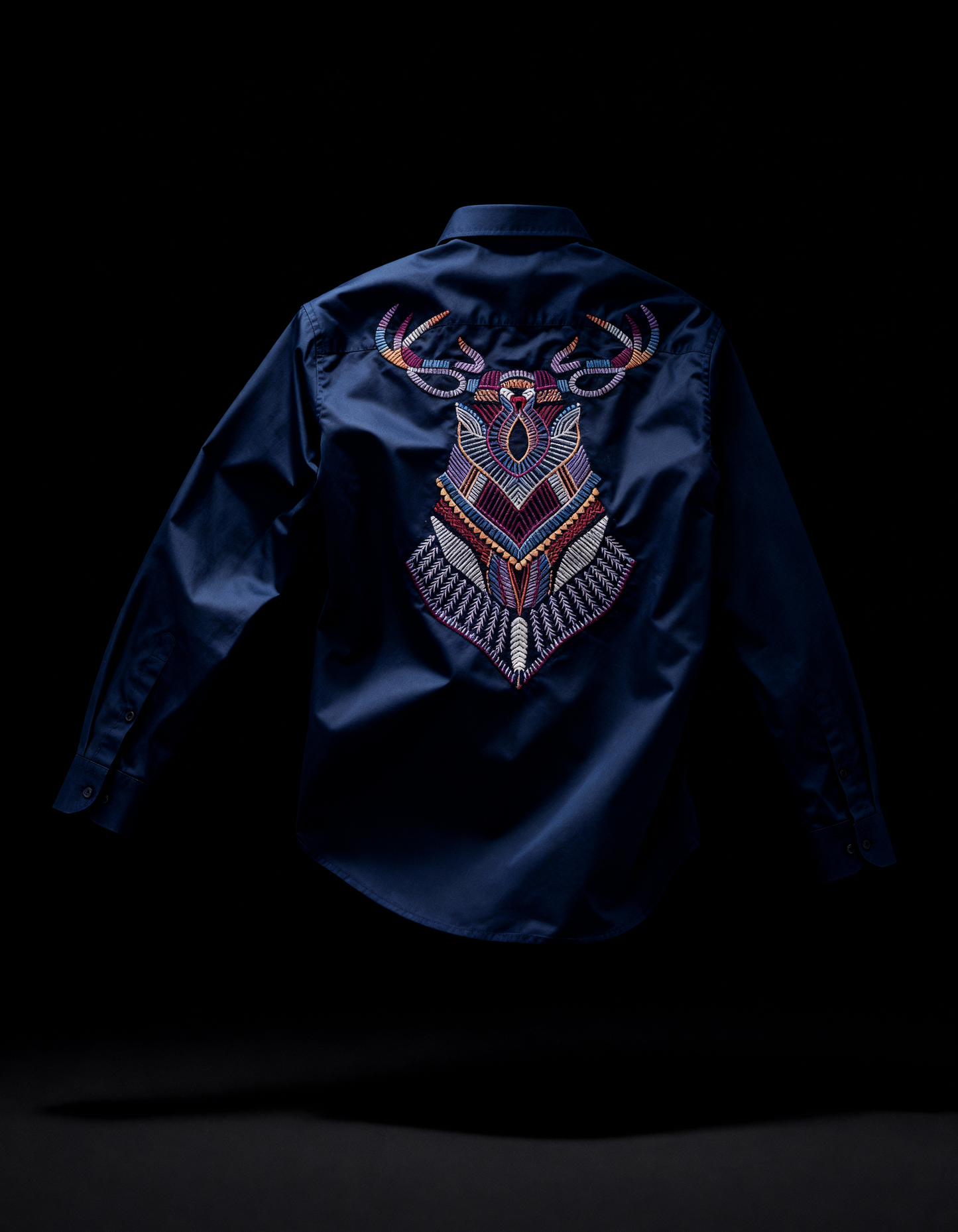 Divine Motion – Handcrafted Embroidery Shirt