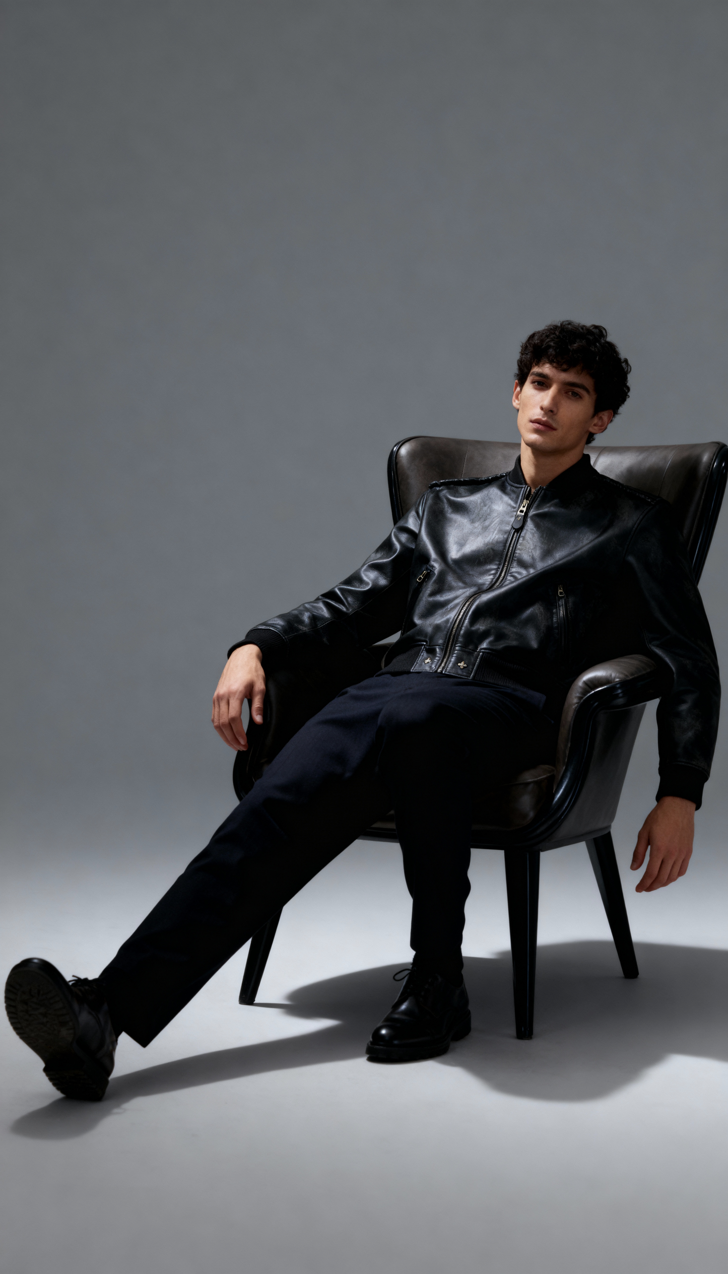 Throneborne –Handcrafted Embroidered Leather Bomber Jacket