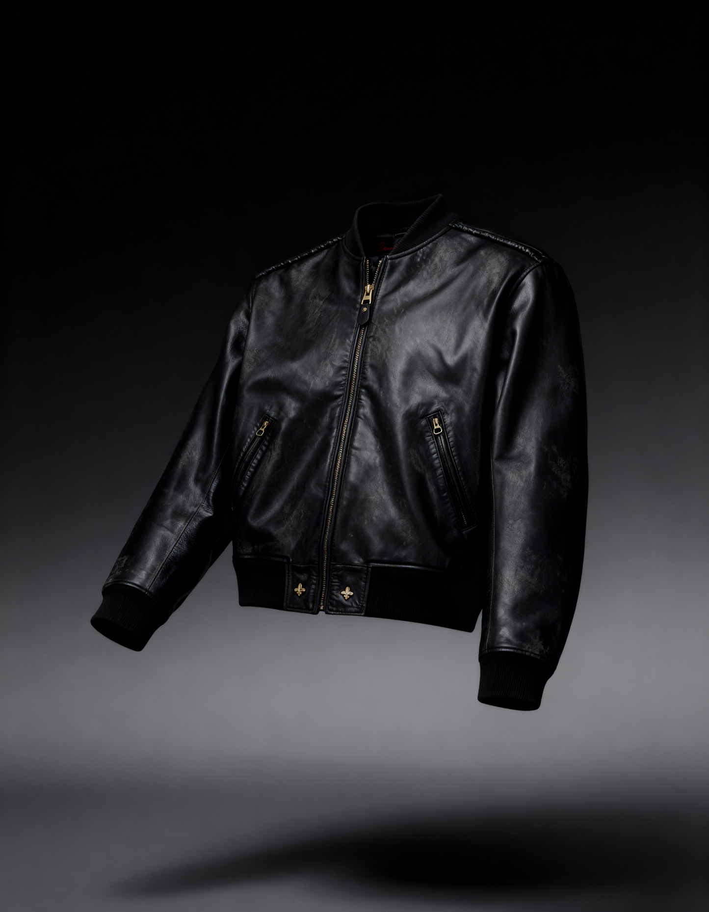 Throneborne –Handcrafted Embroidered Leather Bomber Jacket