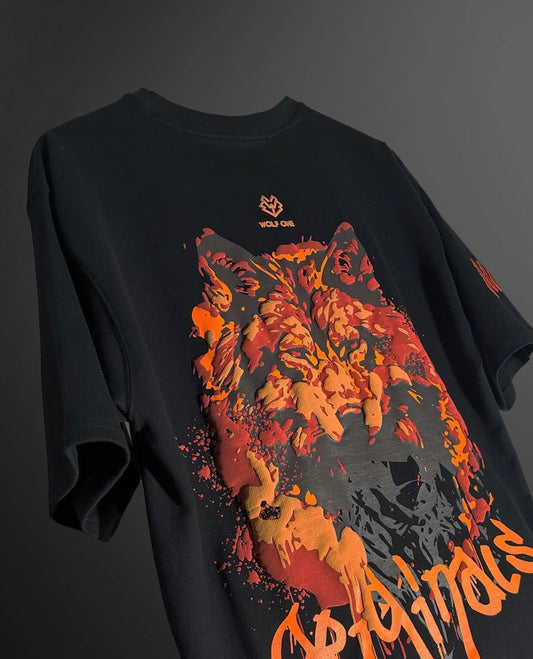 WEYRA x WOLFONE –Wolf Print Oversized Tshirt