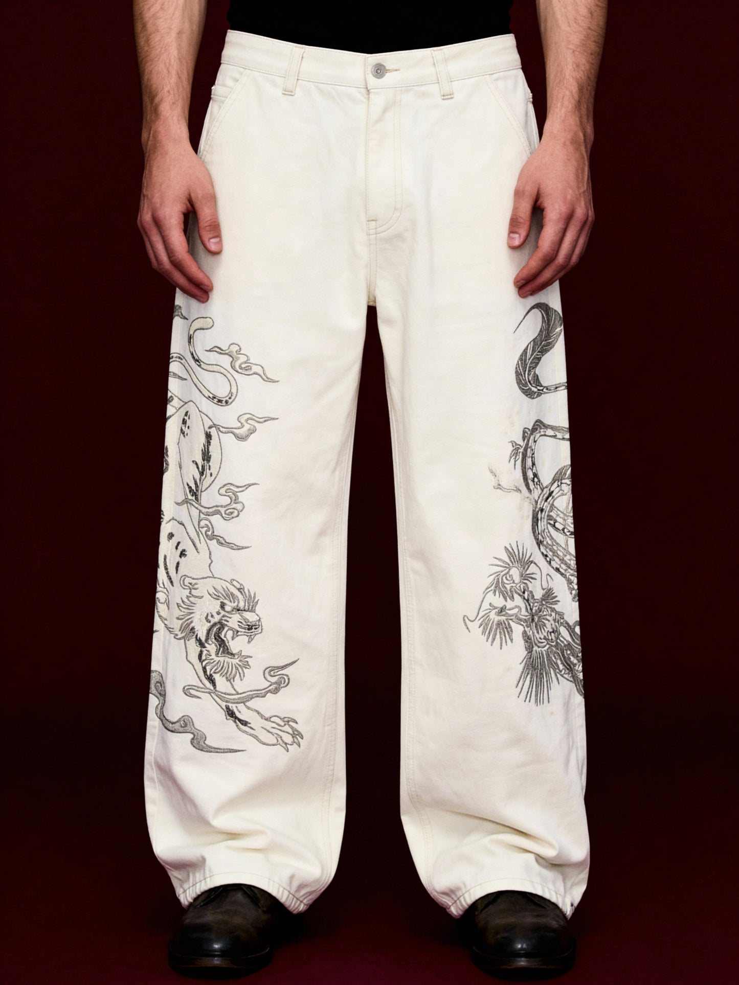 Yakuza V1 Trousers (White) Pre-Order · Dispatch within 8 days from order date