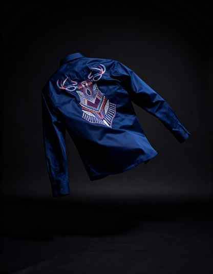 Divine Motion – Handcrafted Embroidery Shirt