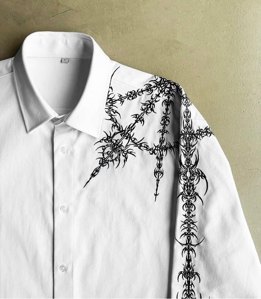 Crusher Embroidered Shirt - White