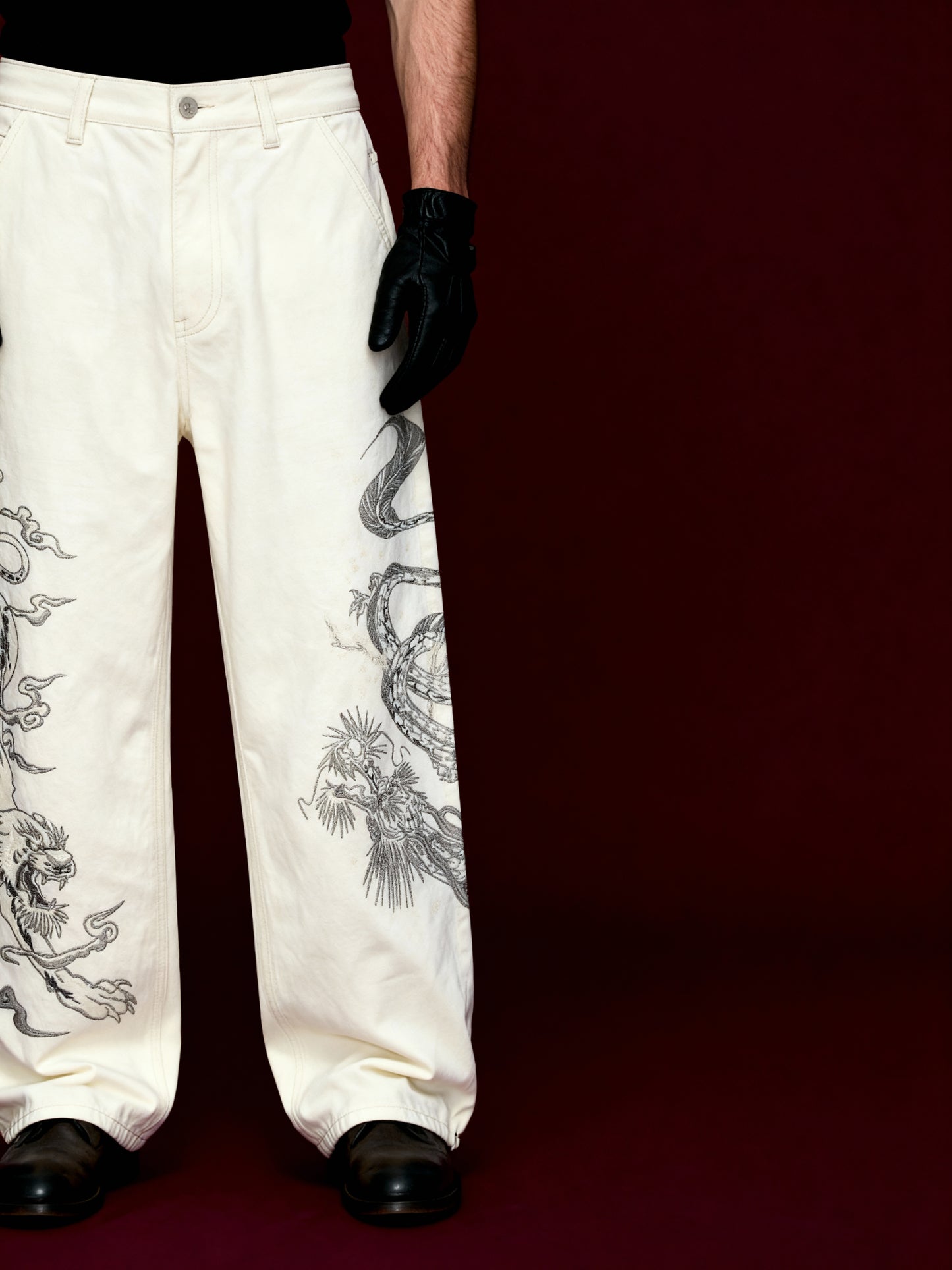 Yakuza V1 Trousers (White) Pre-Order · Dispatch within 8 days from order date