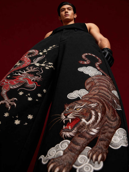Midnight Drakon Embroidered Trousers Pre-Order · Dispatch within 10 days from order date
