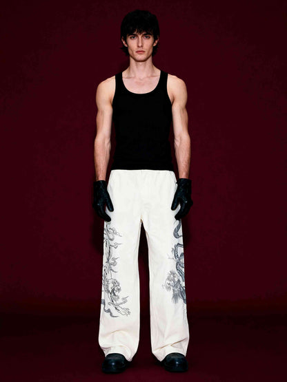 Yakuza V1 Trousers (White) Pre-Order · Dispatch within 8 days from order date