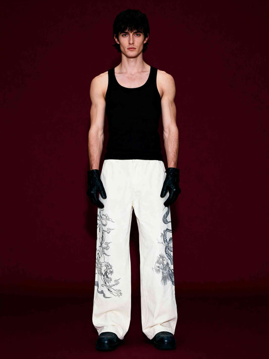 Yakuza V1 Trousers (White) Pre-Order · Dispatch within 8 days from order date