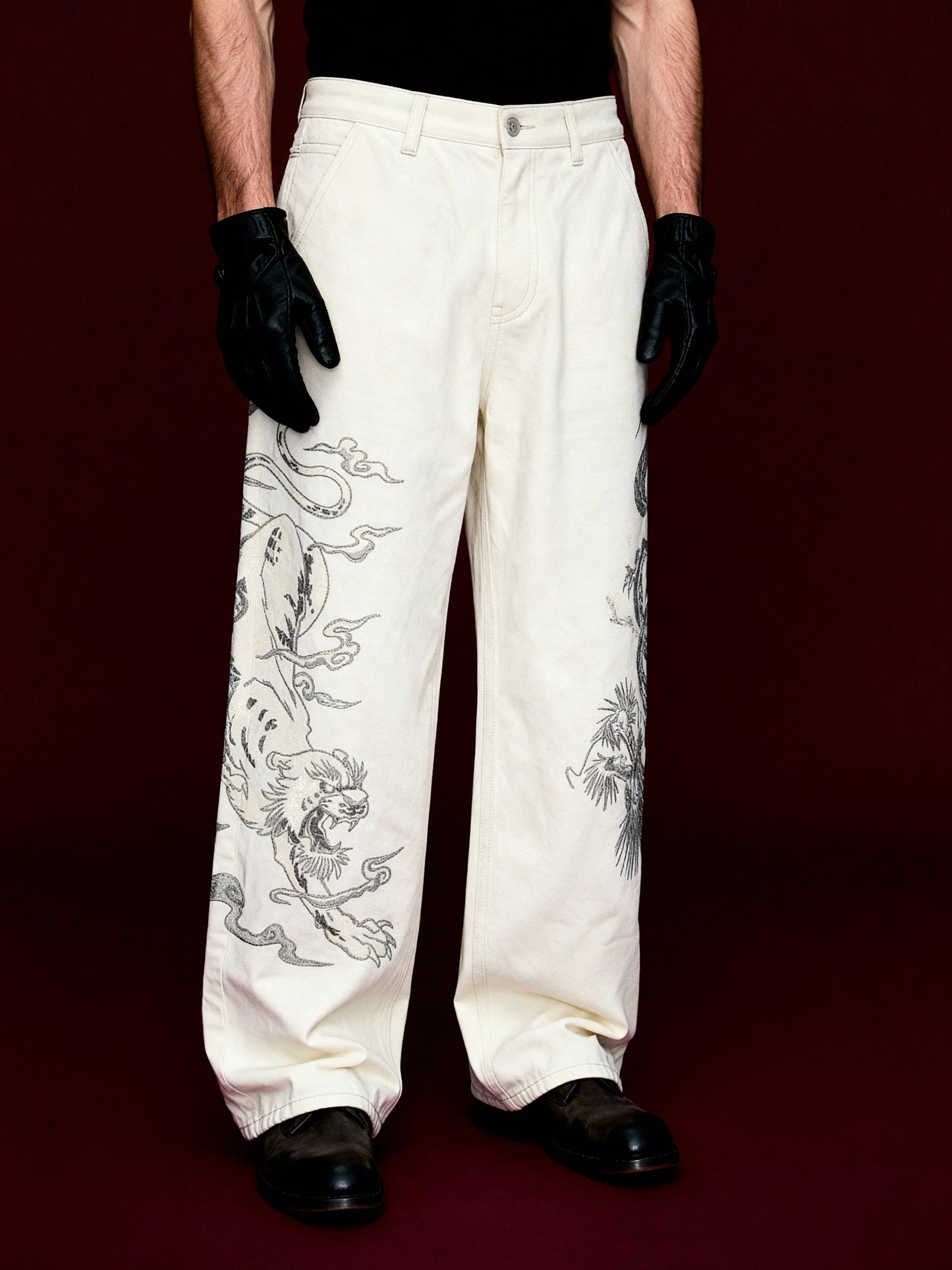 Yakuza V1 Trousers (White) Pre-Order · Dispatch within 8 days from order date