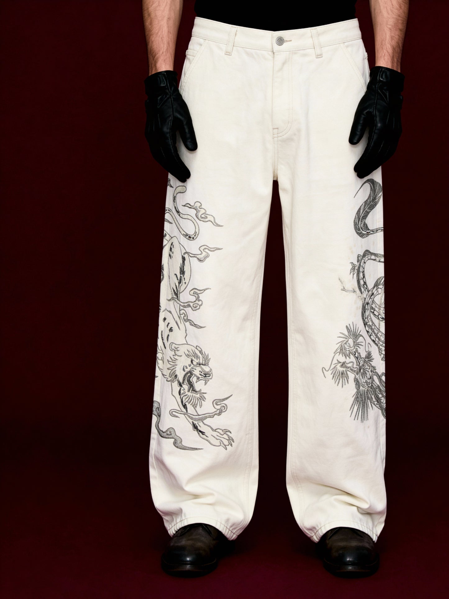 Yakuza V1 Trousers (White) Pre-Order · Dispatch within 8 days from order date