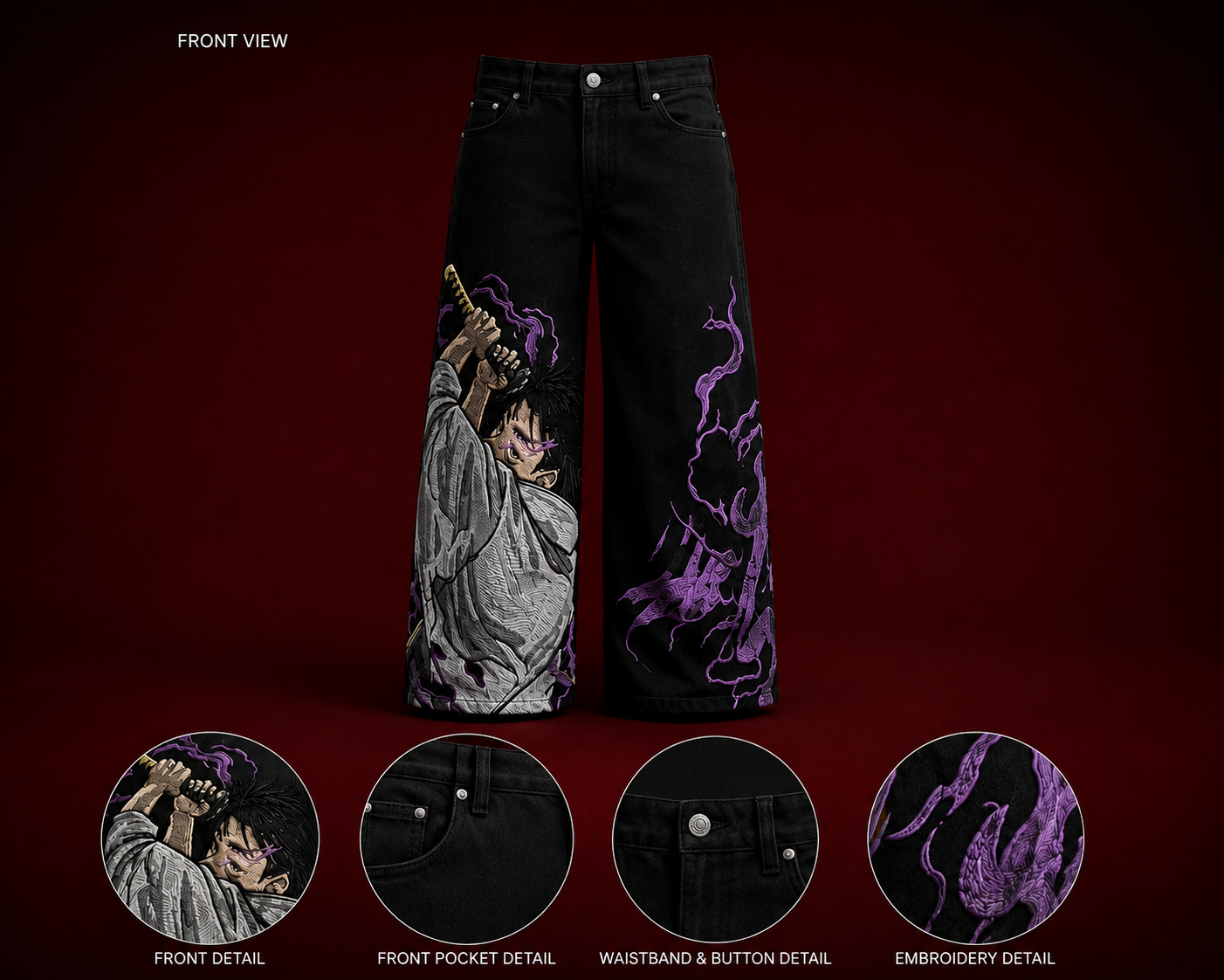 Yuta Embroidered Trousers