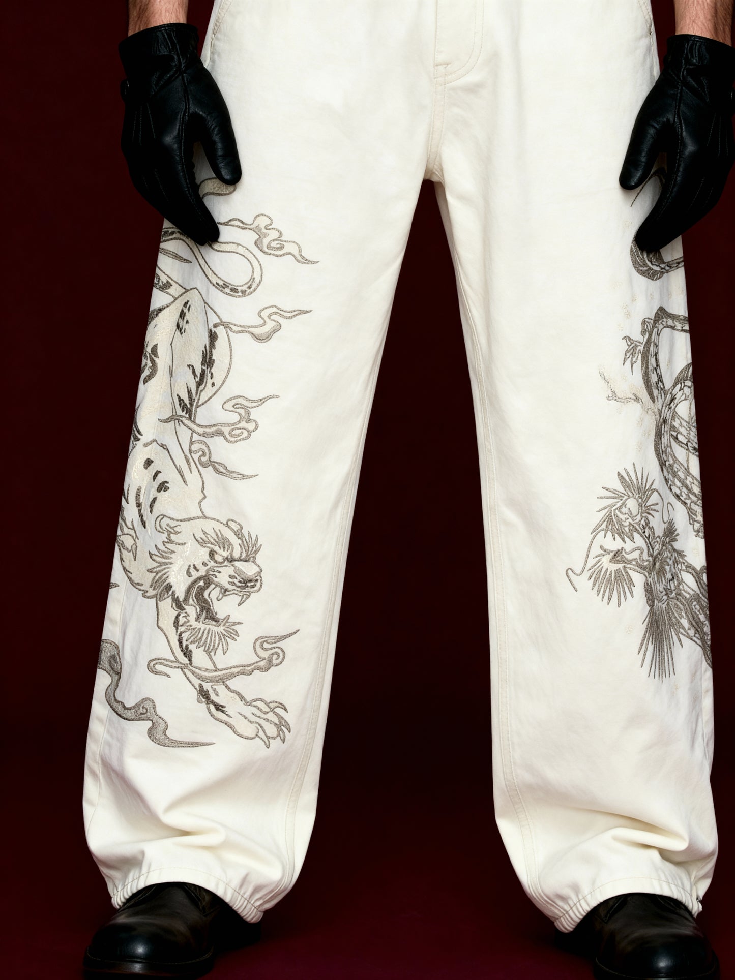 Yakuza V1 Trousers (White) Pre-Order · Dispatch within 8 days from order date