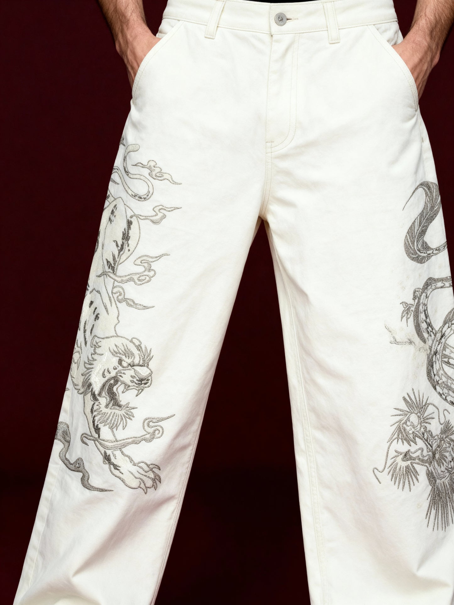 Yakuza V1 Trousers (White) Pre-Order · Dispatch within 8 days from order date