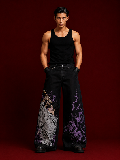 Yuta Embroidered Trousers